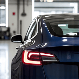 Tesla Model 3 clean room tint installation Santa Clarita