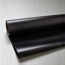 Roll of XPEL Prime XR Plus ceramic tint material next to professional tools, showcasing the high-quality products used. The tint is dark and reflective, indicating superior performance.