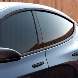 Tesla Model Y with XPEL Prime XR Plus ceramic tint applied via mobile service in Encino, CA.