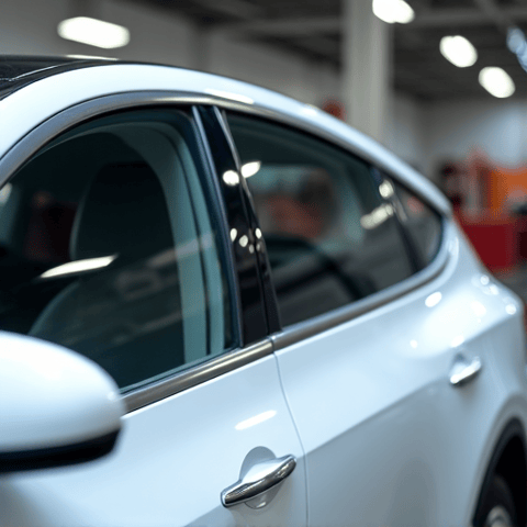 Electric Vehicle Window Sun Damage Block in Stevenson Ranch. An electric vehicle