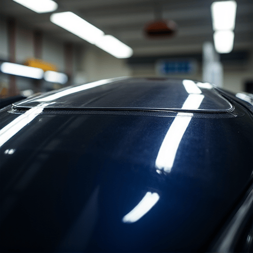 XPEL Ultimate Plus PPF being applied to the hood of a luxury car