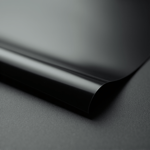 Close-up of Tesla Model 3 window tint installation using dry method, emphasizing technician precision to protect sensitive electronics.