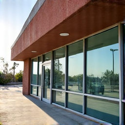Commercial Heat Control Film Valencia. Heat-reducing window film for a business in Valencia.