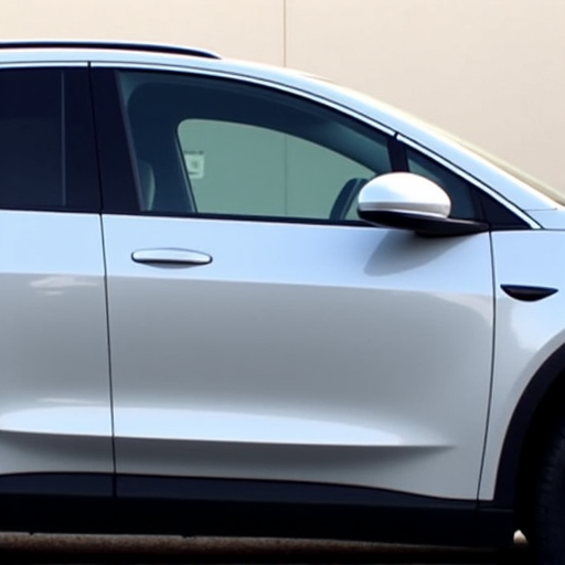 Electric SUV with XPEL Prime XR Plus ceramic window tint, 70% VLT, providing clear visibility with maximum heat rejection. Windshield tinting.