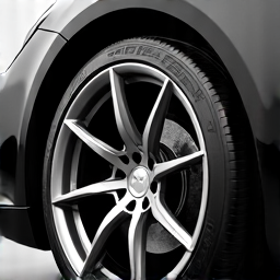 Exotic car wheels coated with ceramic protection at a Tarzana detail shop, repelling brake dust and contaminants