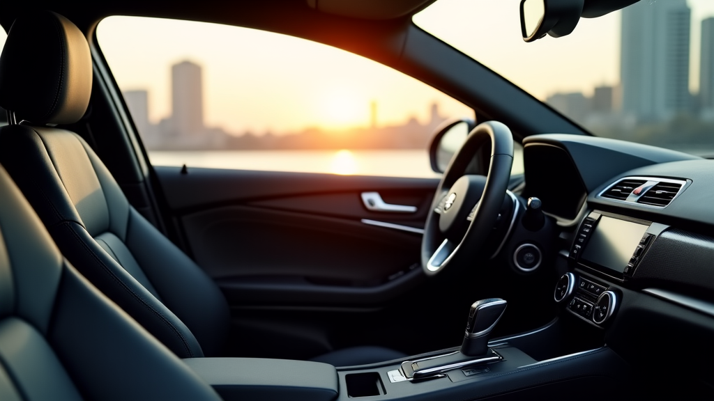 Sleek black car with tinted windows showcasing the superior heat rejection and privacy from XPEL Prime XR Plus ceramic tint, parked in sunny Glendale, CA, highlighting premium automotive protection. This image emphasizes sun protection and luxury vehicle aesthetics.