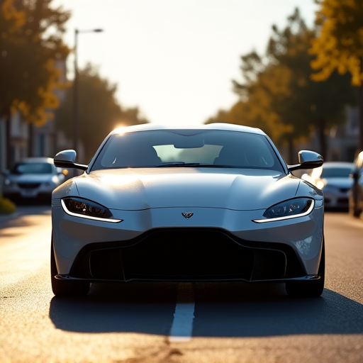 Luxury coupe tinted to perfection, photographed on a sunny day in Valencia, offering both aesthetic and functional benefits.
