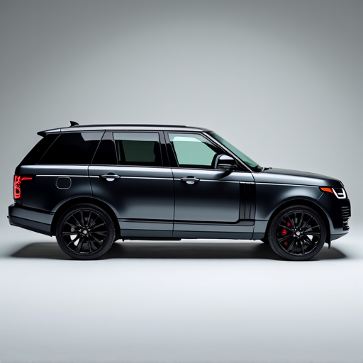 Luxury SUV undergoing mobile window tinting service in a Valencia neighborhood, providing convenience and premium results.