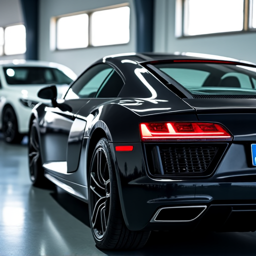 Porsche 911 receiving XPEL Prime XR Plus ceramic tint installation in Porter Ranch. Showcases clear ceramic options for superior UV protection.