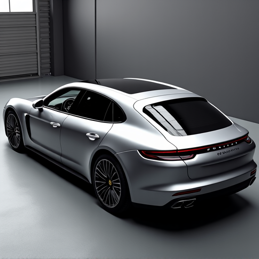 Porsche 911 receiving XPEL Prime XR Plus window tint service in our Valencia shop, enhancing privacy and reducing glare.