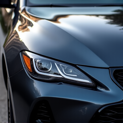 Unobtrusive XPEL protection applied to the grille area of a high-end car in Santa Clarita. Demonstrates the film's clarity and how it preserves the vehicle's original aesthetic.