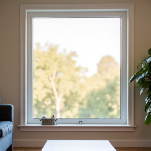 Residential solar film installation in a Santa Clarita living room, showcasing improved glare reduction and interior comfort