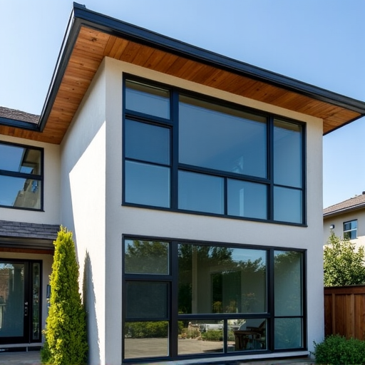 Residential window tinting in Santa Clarita, exterior home view with tinted windows enhancing curb appeal