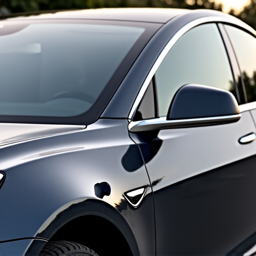 Tesla Model 3 driver side ceramic window tint Santa Clarita