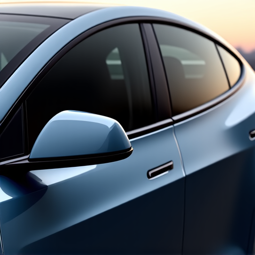 Tesla Model Y window film installation for electronic safety in Castaic