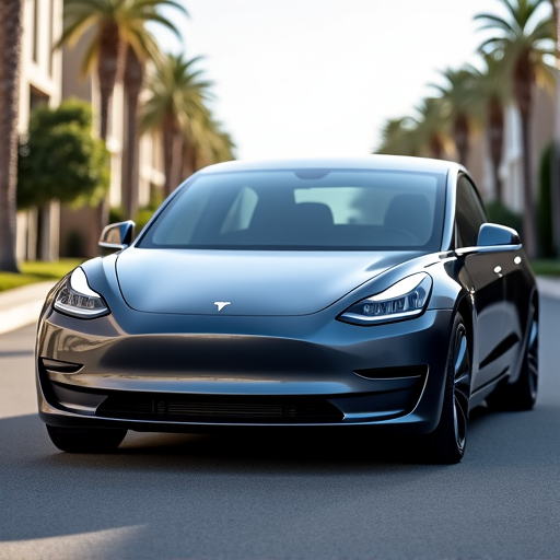 Tesla Model Y with newly tinted windows in Woodland Hills